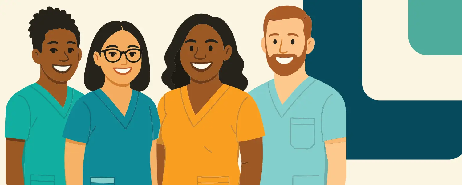 Group of registered nurses