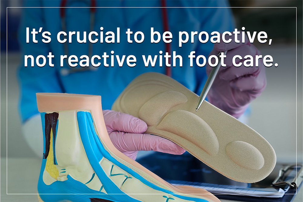 Proactive foot card is crucial